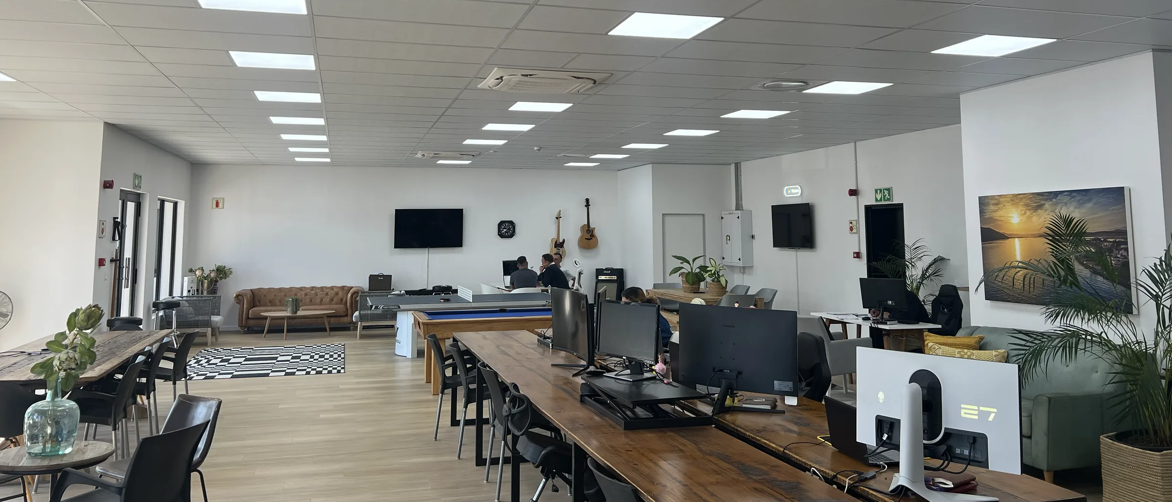 inside the conversion advantage office at milkwood square, knysna